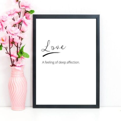 Love definition print