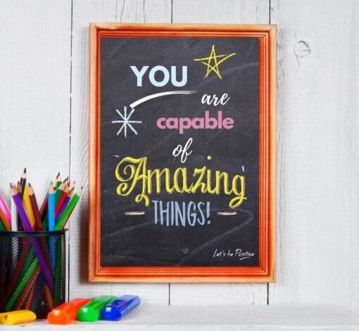 You are capable of amazing thing child's print