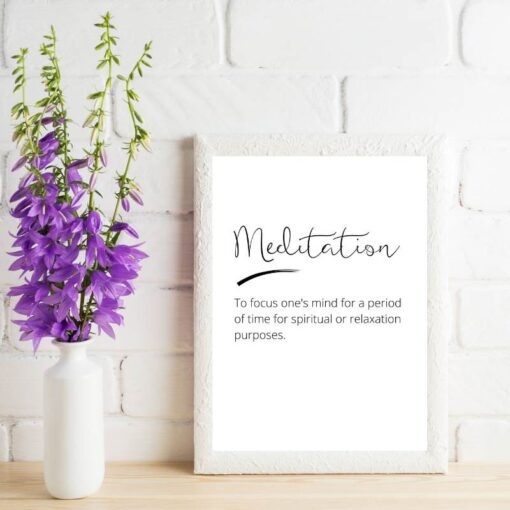 Meditation print
