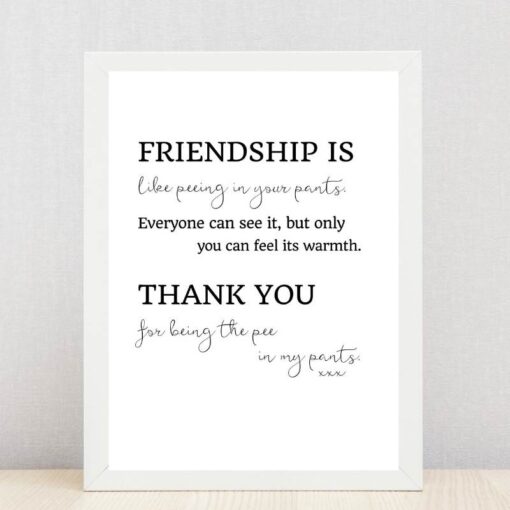 Friendship gift